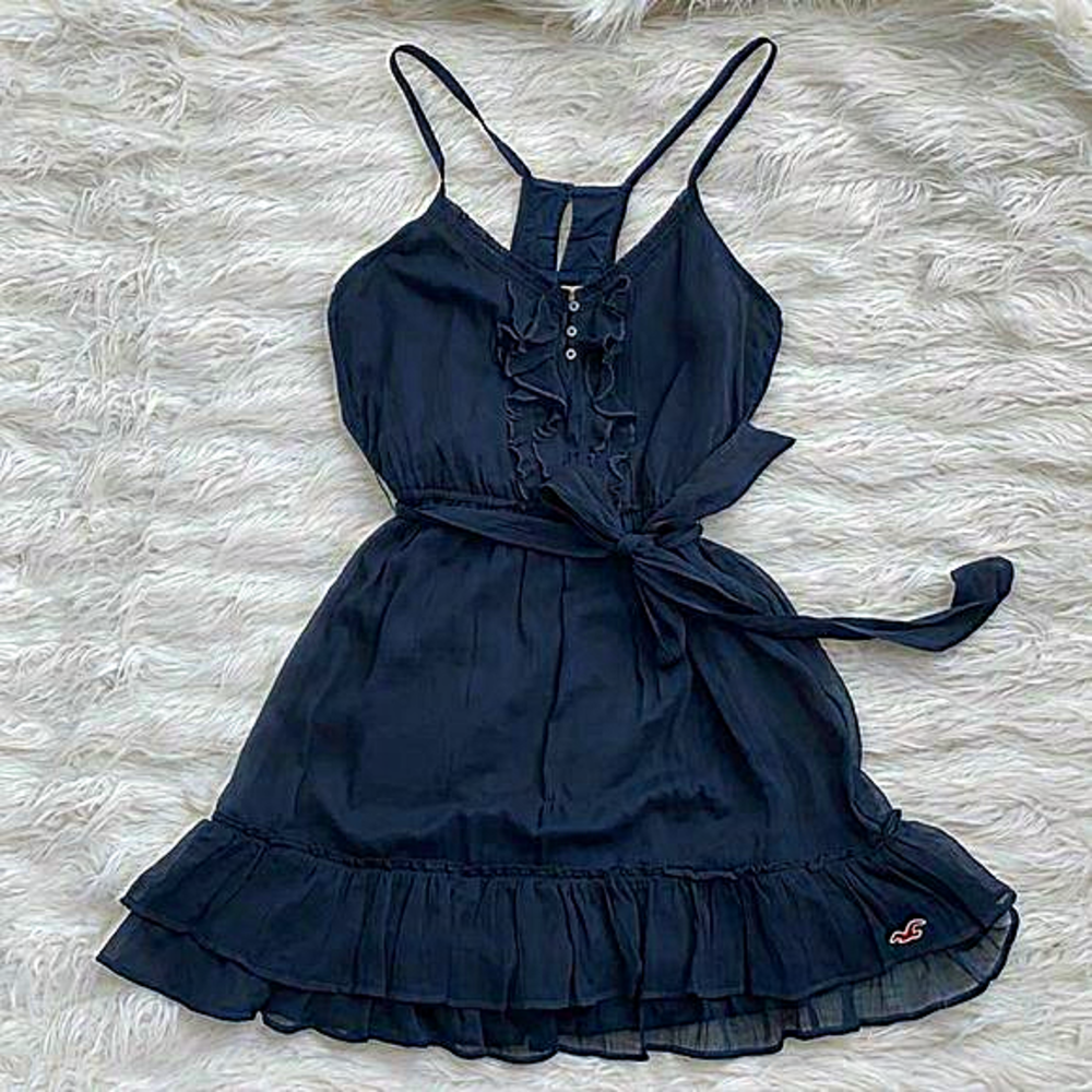 Hollister |‎ Blue Ruffle Dress